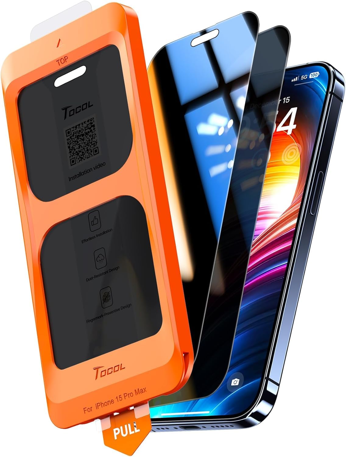 TOCOL for iPhone 17 Pro Max Screen Protector, Easy Installation Jansha Store