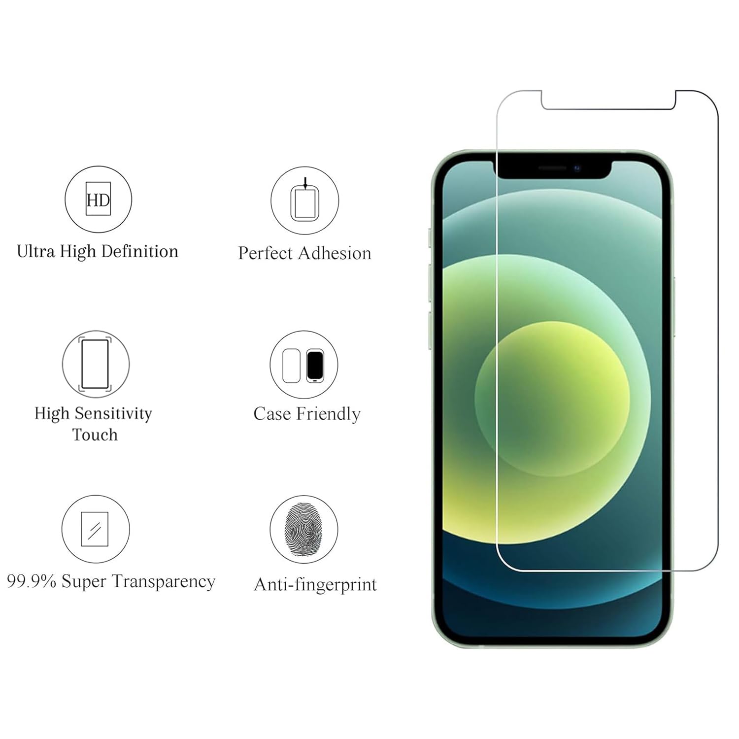 Ailun Screen Protector + Camera Lens Protector for iPhone 16 Pro, 3+3 Pack Jansha Store
