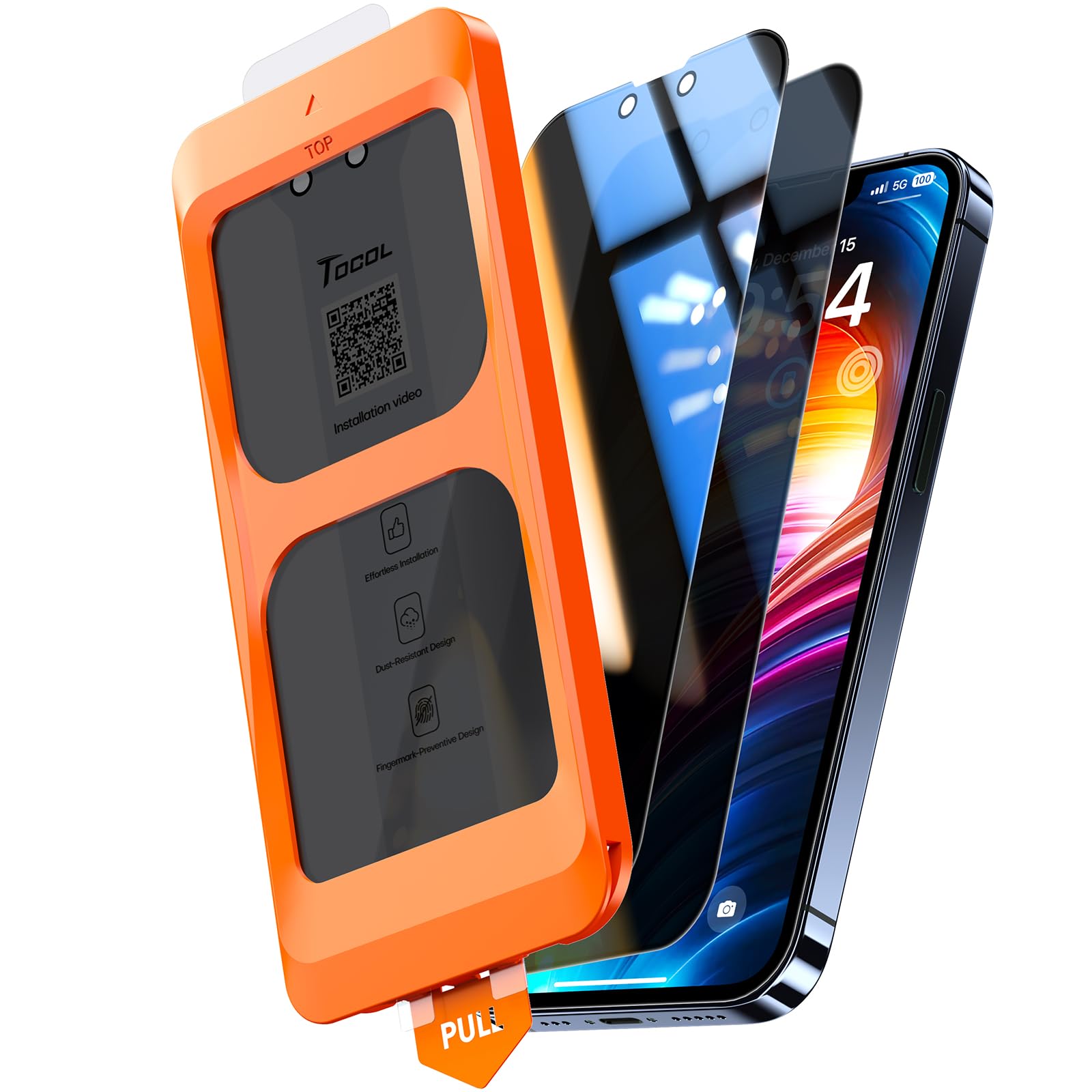 TOCOL for iPhone 17 Pro Max Screen Protector, Easy Installation Jansha Store