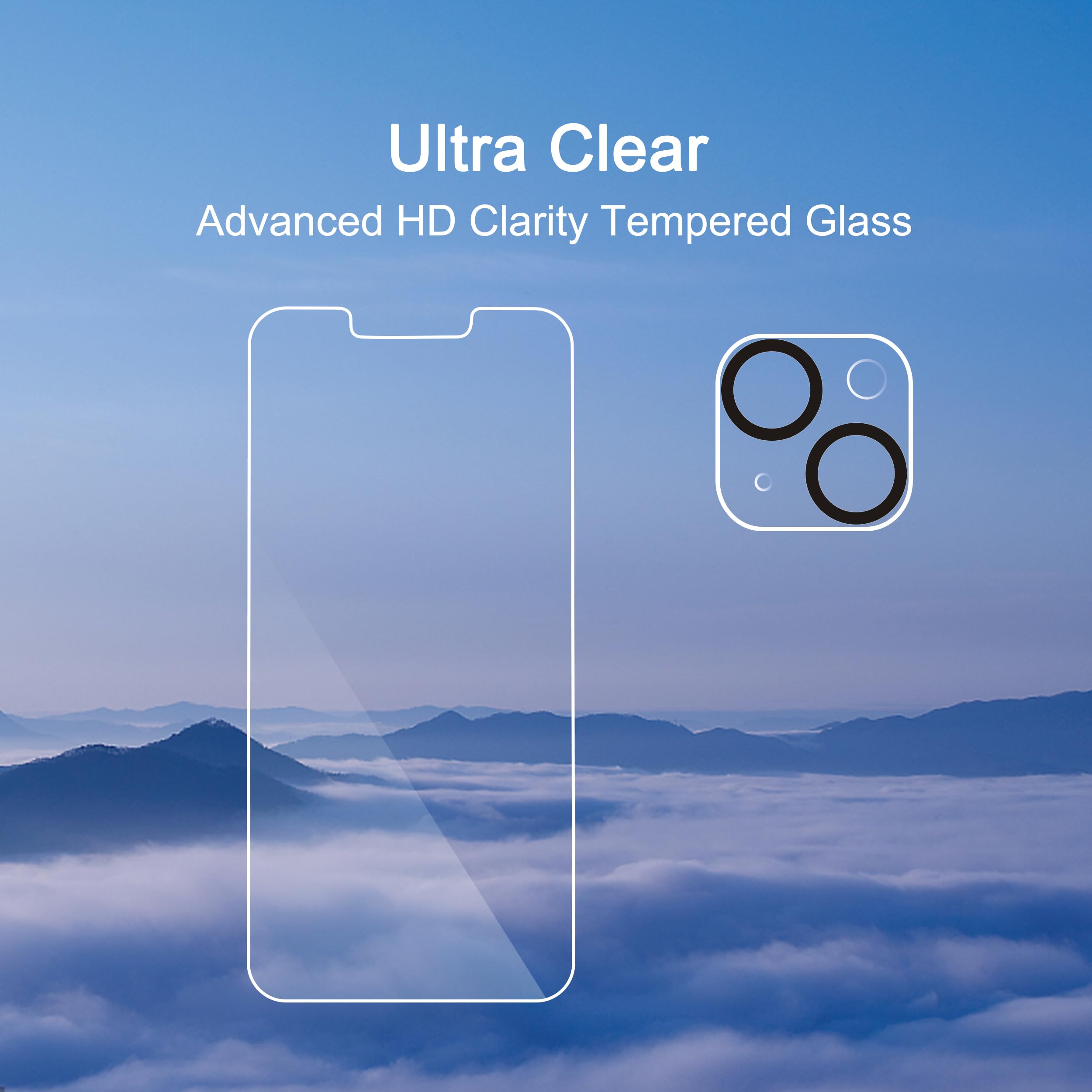 Ailun Screen Protector + Camera Lens Protector for iPhone 16 Pro, 3+3 Pack Jansha Store