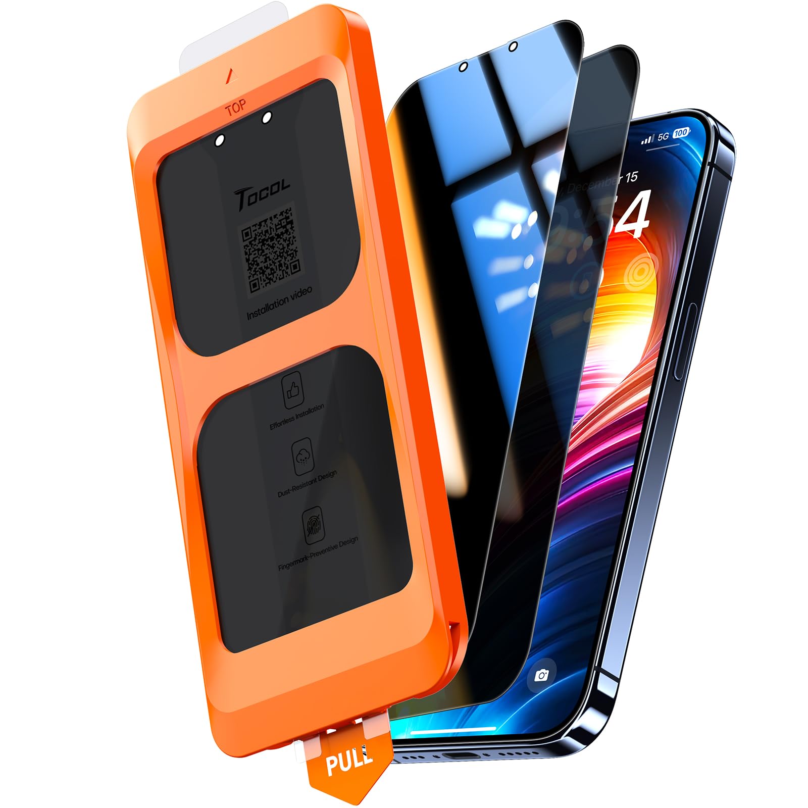 TOCOL for iPhone 17 Pro Max Screen Protector, Easy Installation Jansha Store