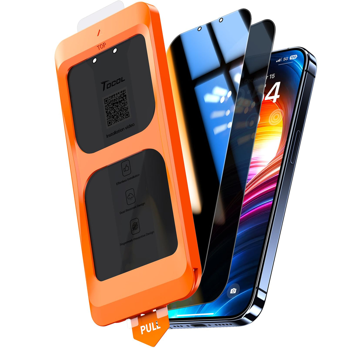 TOCOL for iPhone 17 Pro Max Screen Protector, Easy Installation Jansha Store