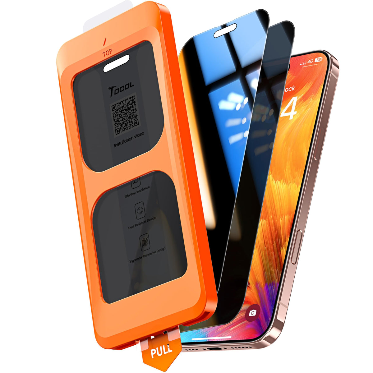 TOCOL for iPhone 17 Pro Max Screen Protector, Easy Installation Jansha Store