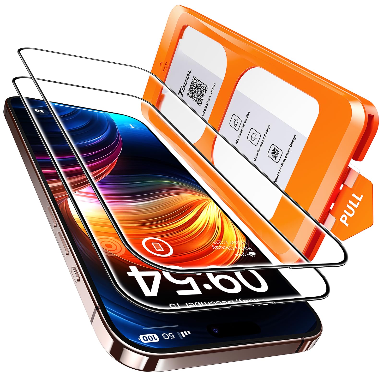 TOCOL for iPhone 17 Pro Max Screen Protector, Easy Installation Jansha Store