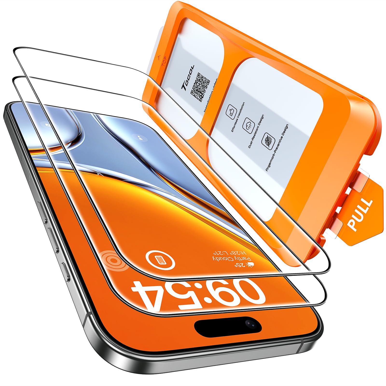 TOCOL for iPhone 17 Pro Max Screen Protector, Easy Installation Jansha Store