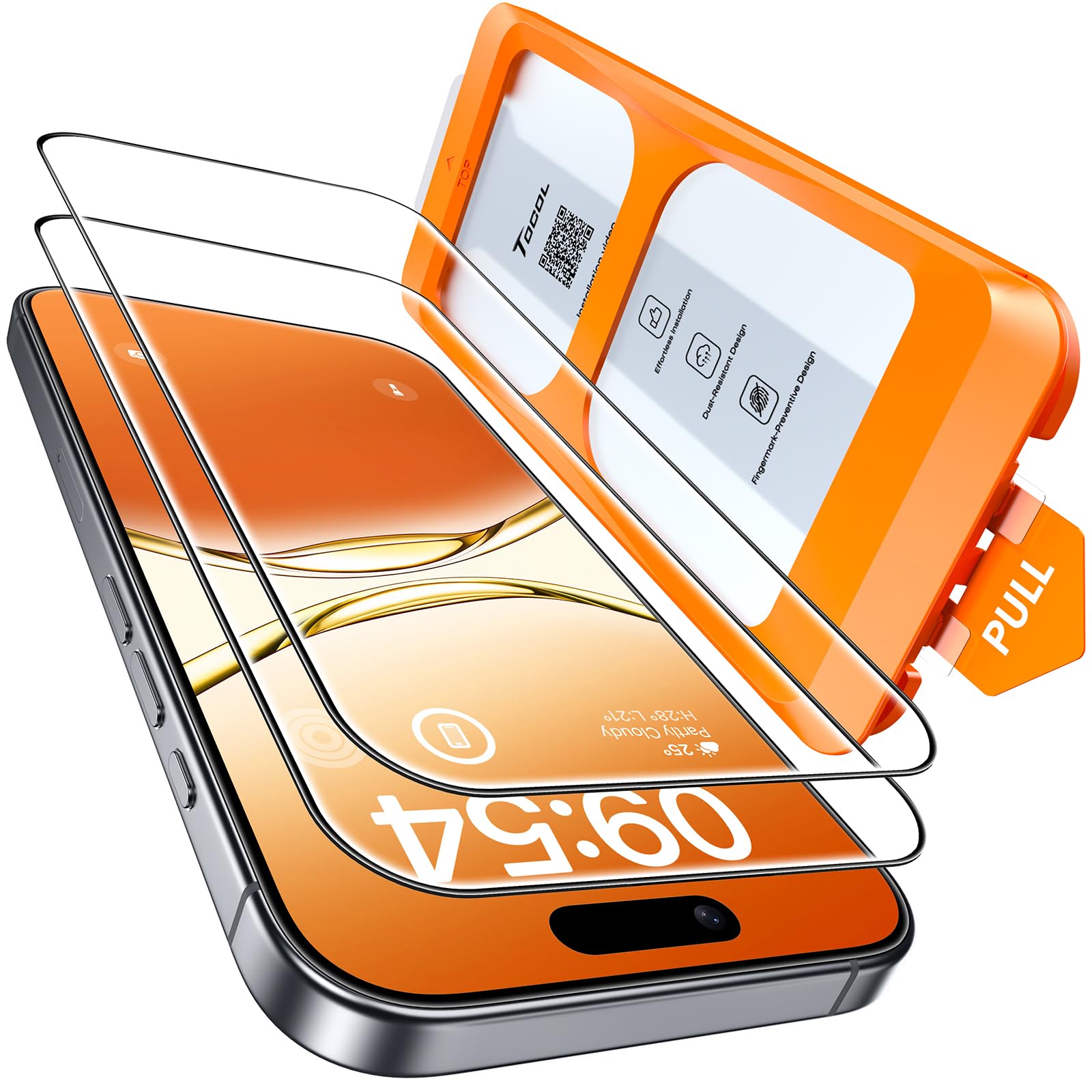 TOCOL for iPhone 17 Pro Max Screen Protector, Easy Installation Jansha Store