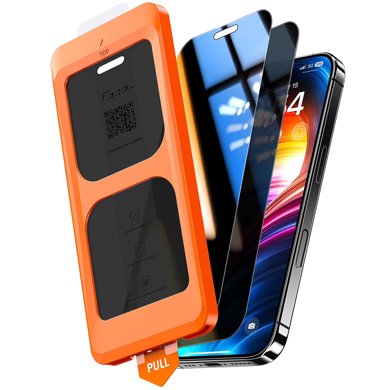 TOCOL for iPhone 17 Pro Max Screen Protector, Easy Installation Jansha Store