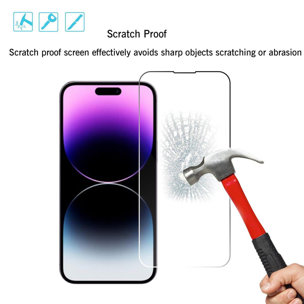 Ailun Screen Protector + Camera Lens Protector for iPhone 16 Pro, 3+3 Pack Jansha Store