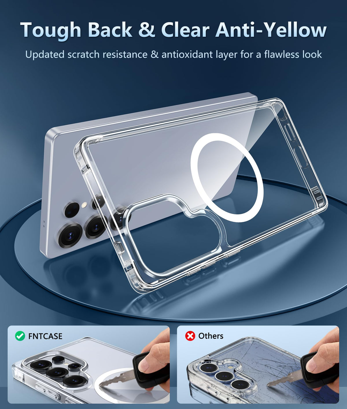 FNTCASE for iPhone 11 Case Clear Compatible with Magsafe Anti Yellowing Jansha Store