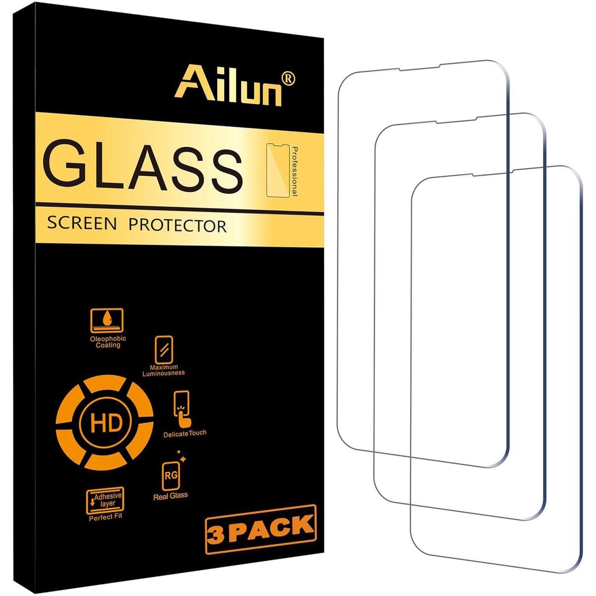 Ailun 3 Pack Screen Protector for iPhone 16 / iPhone 15 / iPhone 15 Pro Jansha Store
