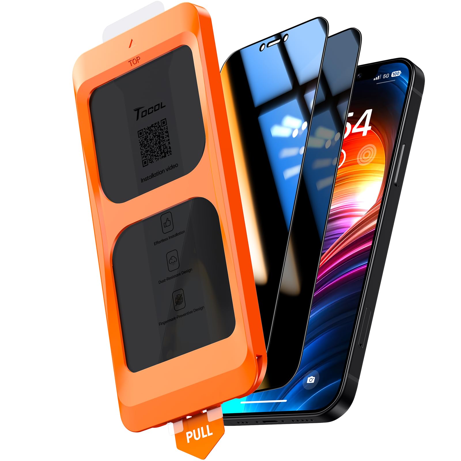 TOCOL for iPhone 17 Pro Max Screen Protector, Easy Installation Jansha Store