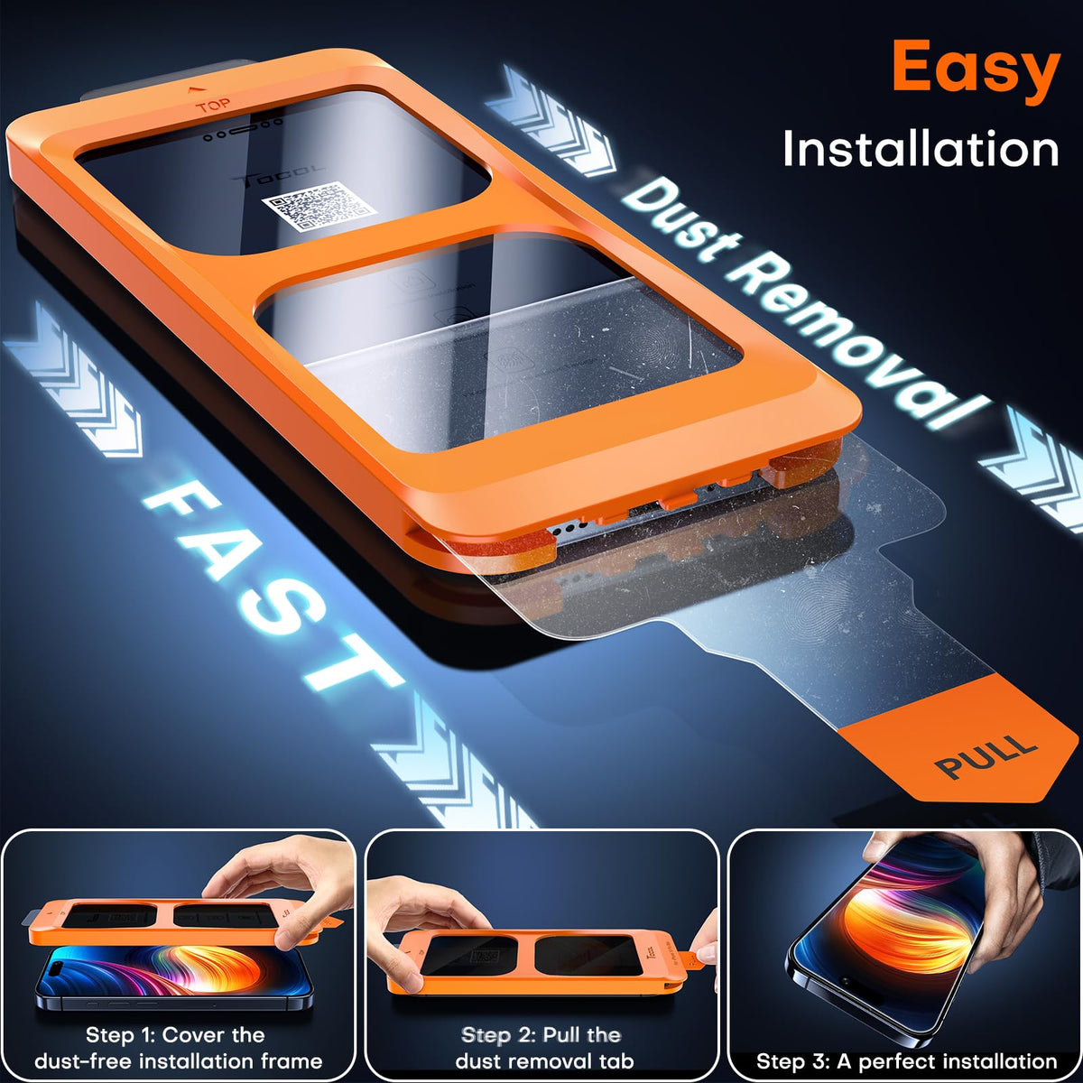 TOCOL for iPhone 17 Pro Max Screen Protector, Easy Installation Jansha Store