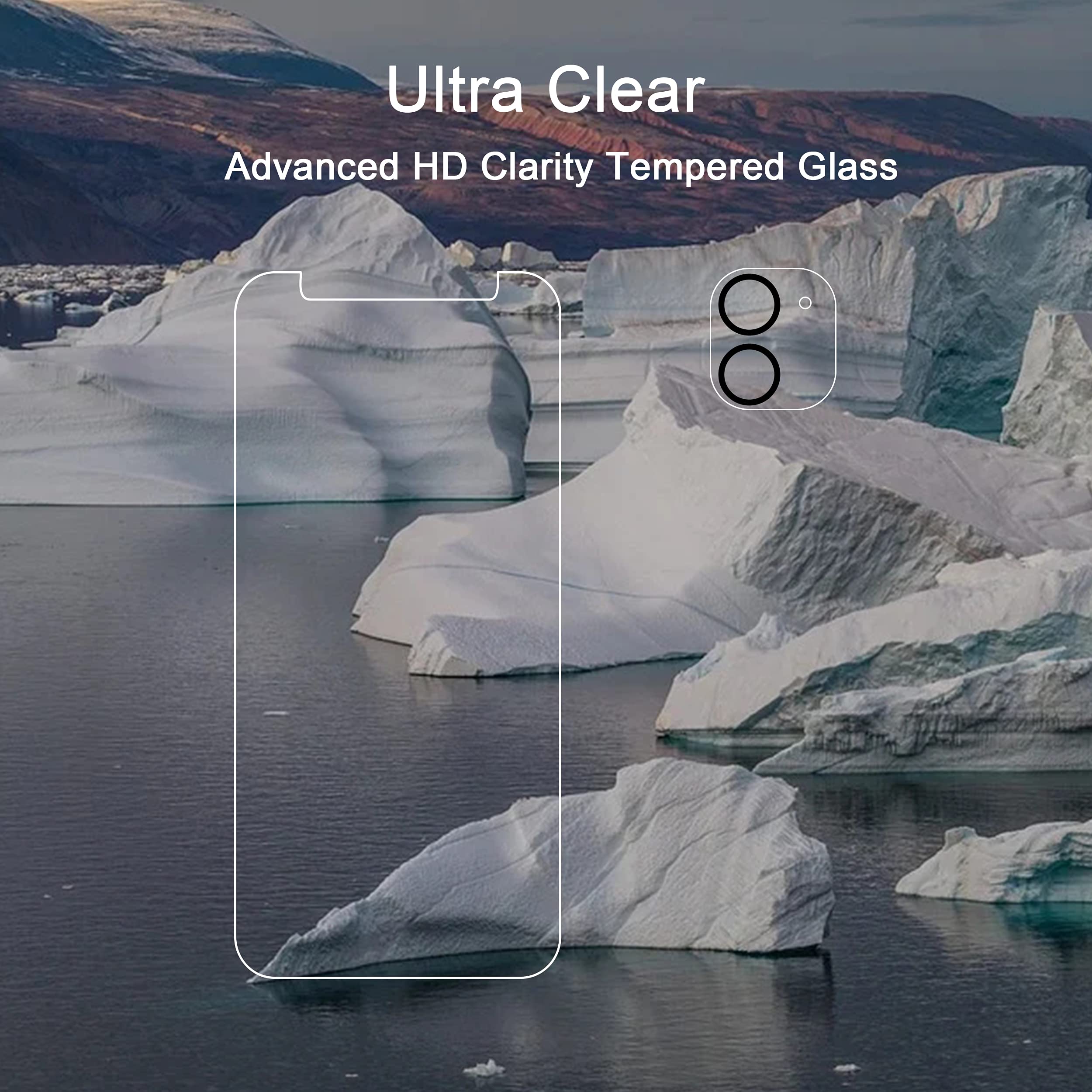 Ailun Screen Protector + Camera Lens Protector for iPhone 16 Pro, 3+3 Pack Jansha Store