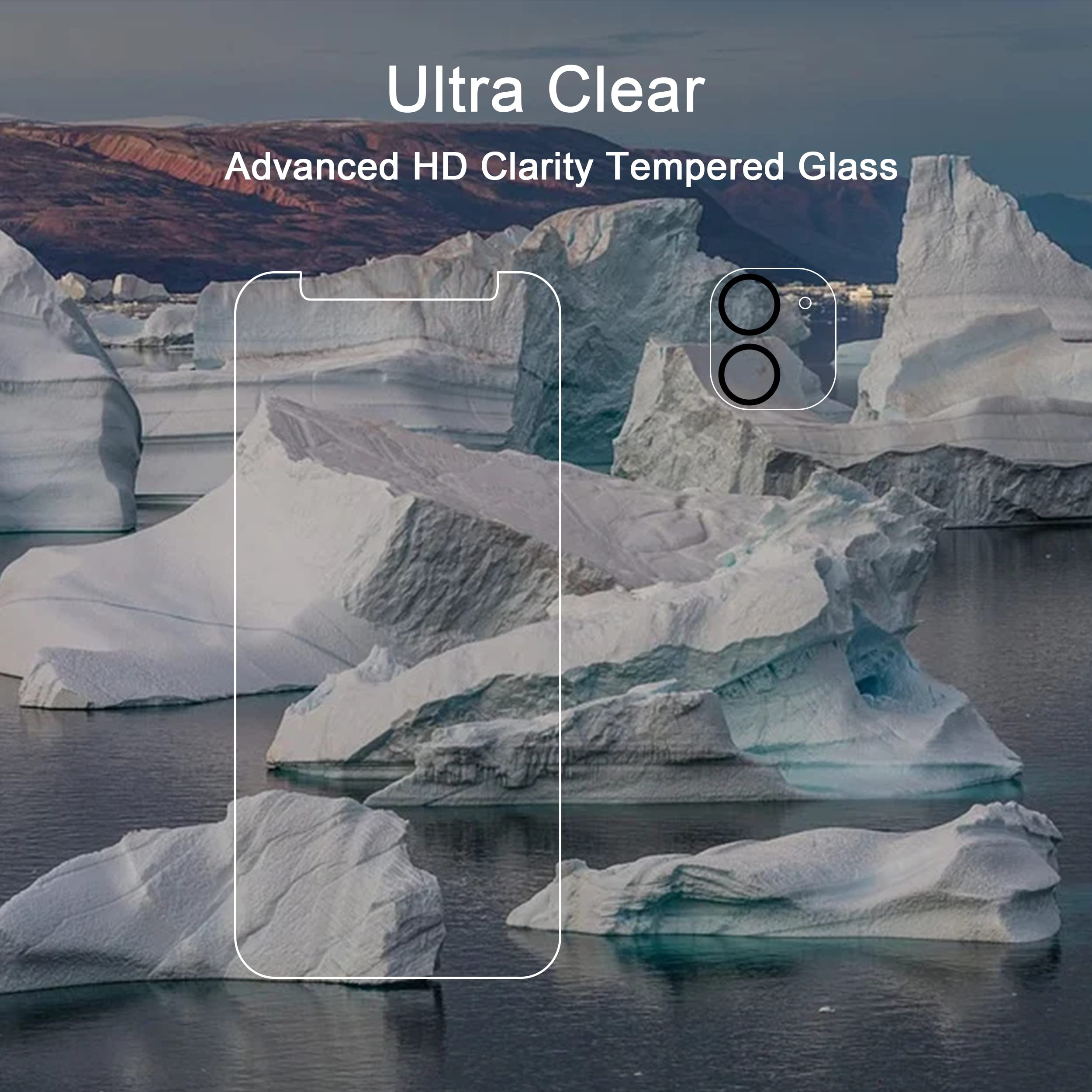 Ailun Screen Protector + Camera Lens Protector for iPhone 16 Pro, 3+3 Pack Jansha Store