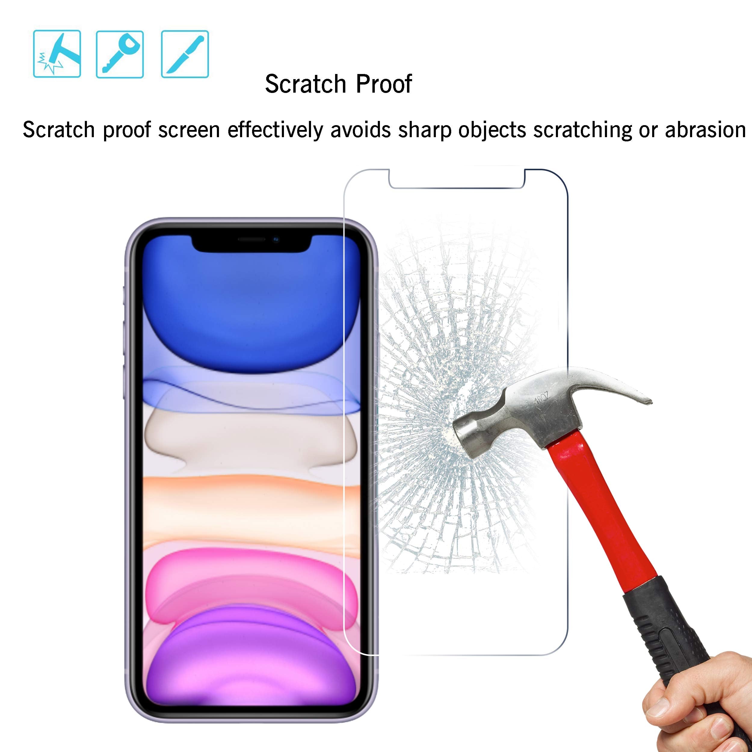 Ailun Screen Protector + Camera Lens Protector for iPhone 16 Pro, 3+3 Pack Jansha Store