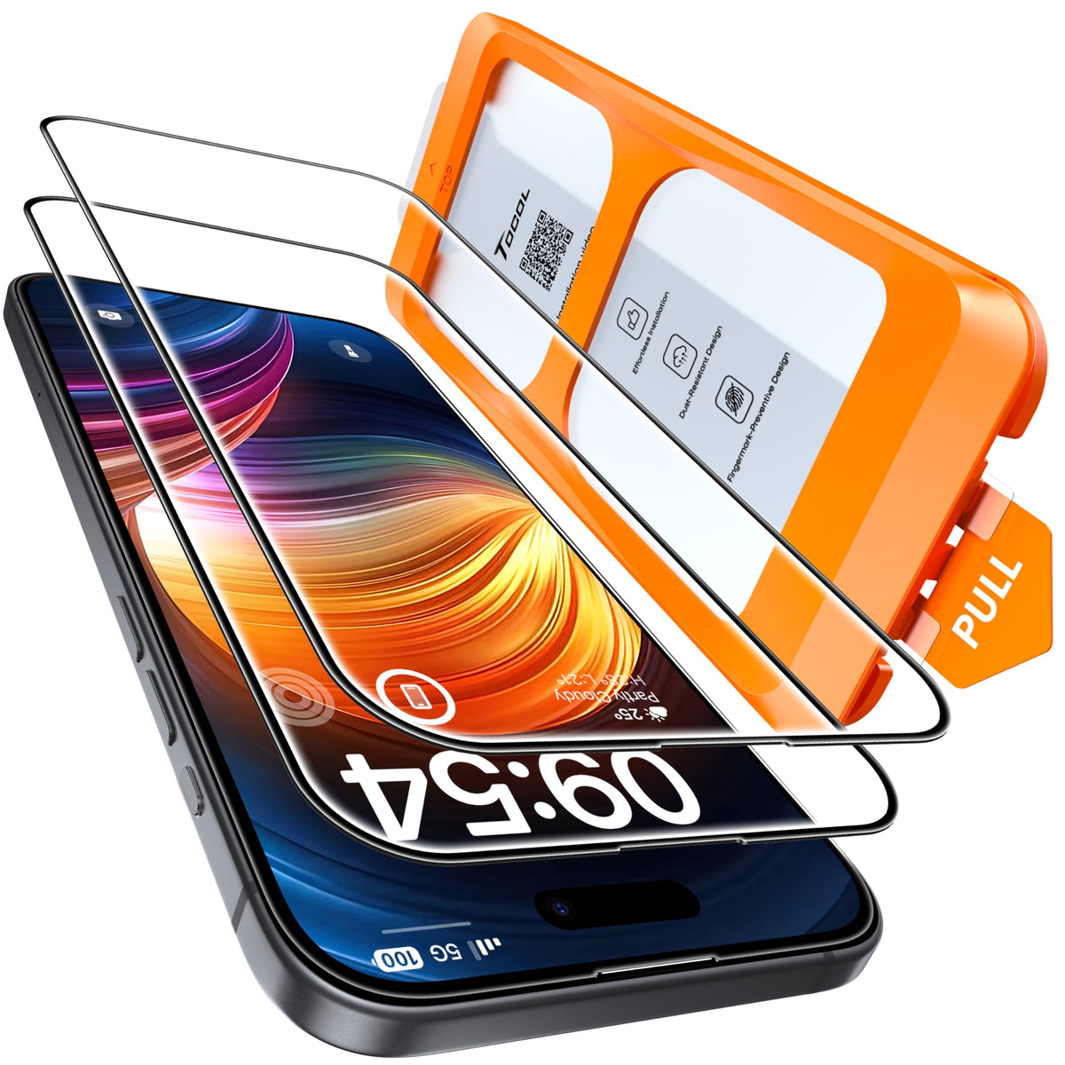 TOCOL for iPhone 17 Pro Max Screen Protector, Easy Installation Jansha Store