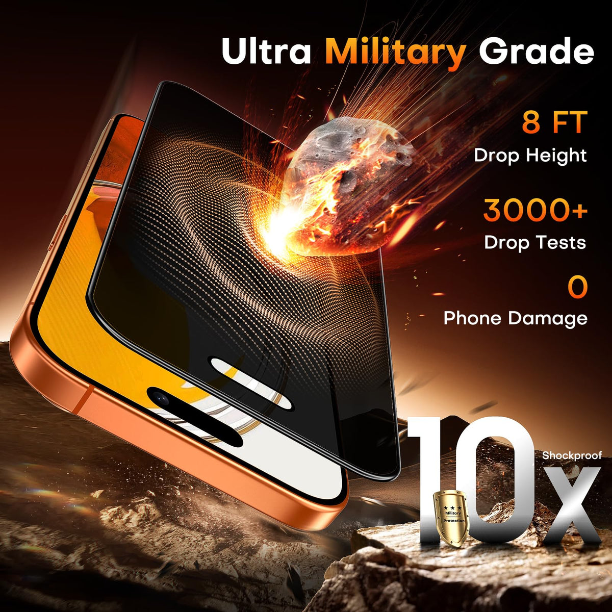 TOCOL for iPhone 17 Pro Max Screen Protector, Easy Installation Jansha Store