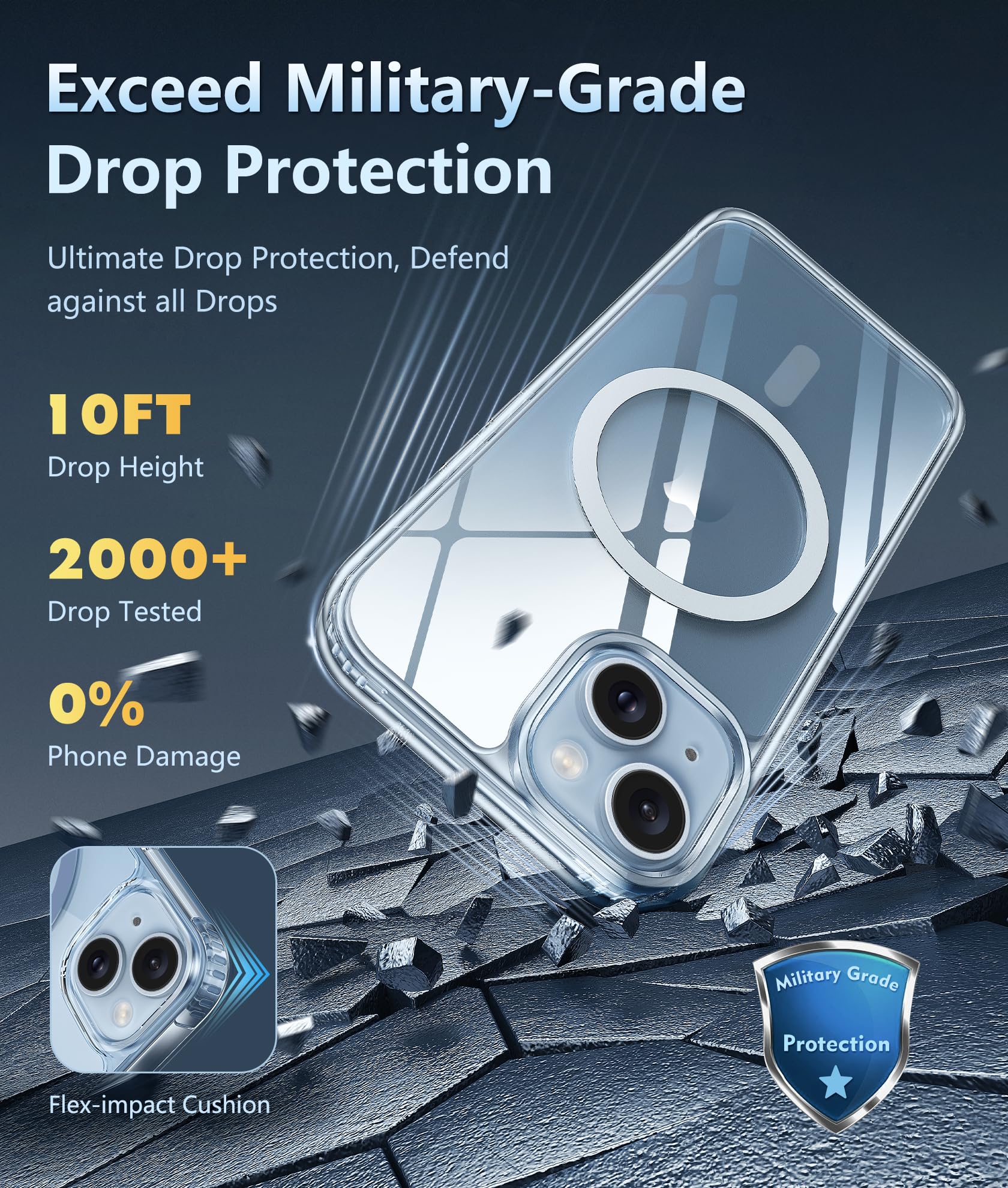 FNTCASE for iPhone 11 Case Clear Compatible with Magsafe Anti Yellowing Jansha Store